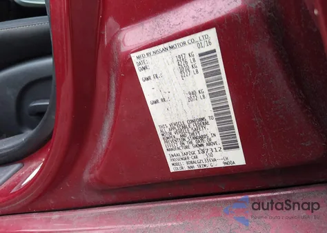 2016 Nissan Altima 2.5 S из США, поврежденный, VIN 1N4AL3AP2GC157312